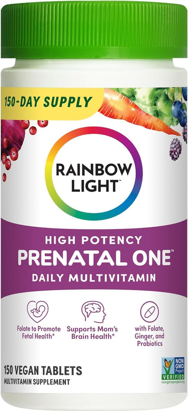 rainbow-light-prenatal-one-high-potency-daily-multivitamin-with-folate-ginger-and-probiotics-supports-mom-and-baby-from-conception-to-nursing-vegan-150-tablets-pack-may-vary-1