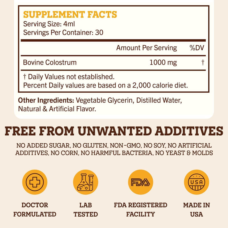 range-roots-colostrum-supplement---liquid-bovine-colostrum---alternative-to-colostrum-powder---support-gut-health-immunity-energy---healthy-hair-skin-nails---salted-caramel-flavor-30-servings-7