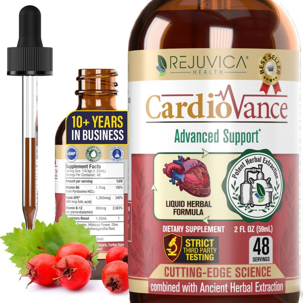 rejuvica-health-cardiovance---heart-support-supplement---liquid-delivery-for-better-absorption---hawthorne-hibiscus-arjuna-olive-leaf-more-1