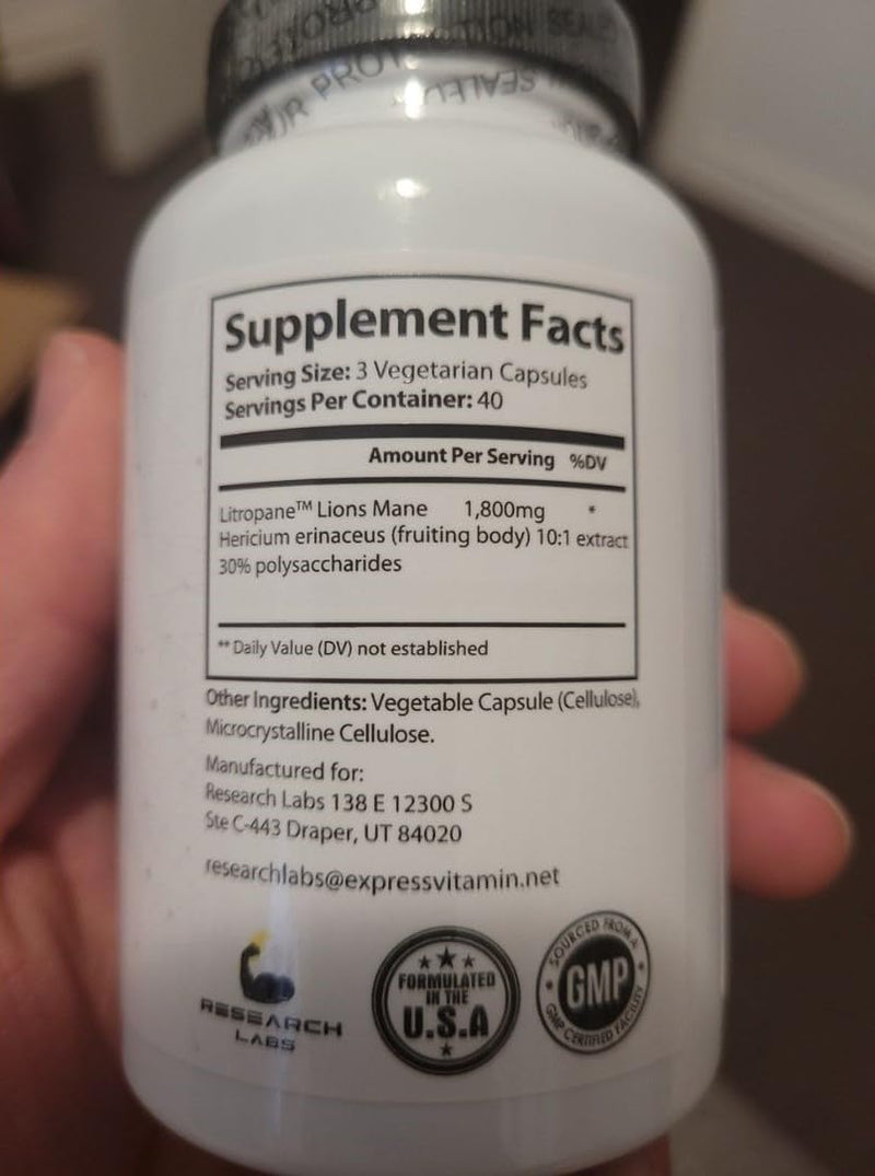 research-labs-organic-lions-mane-supplement-capsules-2-fer-1-ad---240-capsules-wpatent-litropane-immune-system-booster-nootropic-brain-support-mushroom-supplement-10x-extract-comparable-18000mg-10