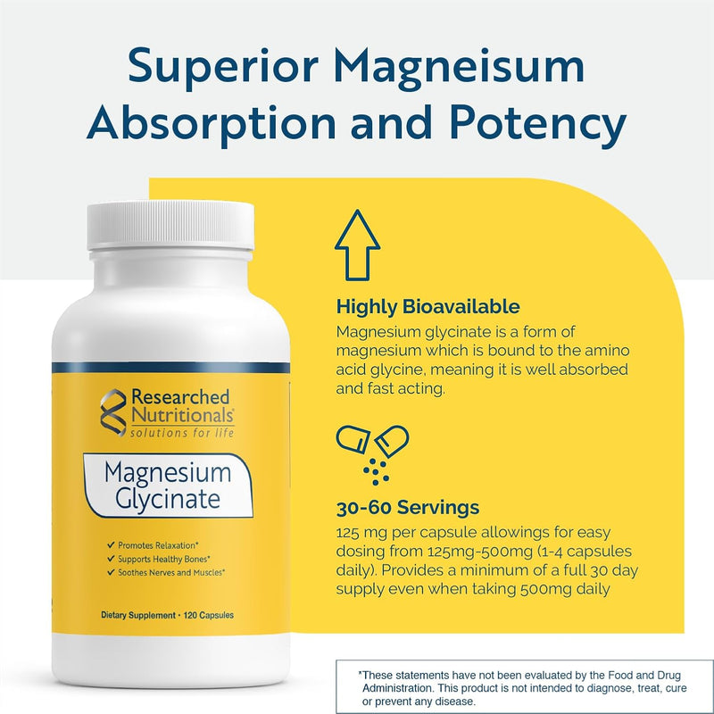 researched-nutritionals-magnesium-glycinate-capsules---125mg-high-absorption-magnesium-glycinate-supplement-to-support-healthy-bones-and-energy-production---vegan-non-gmo-120-capsules-3