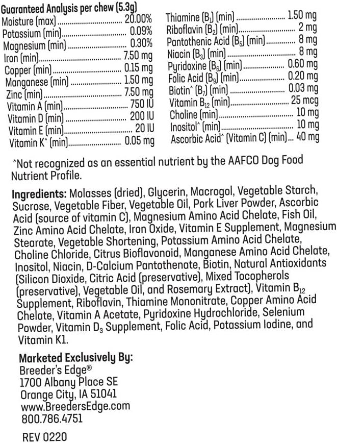 revival-animal-health-breeders-edge-breed-to-wean-prepostnatal-vitamin-for-medlg-dog--400-ct-2