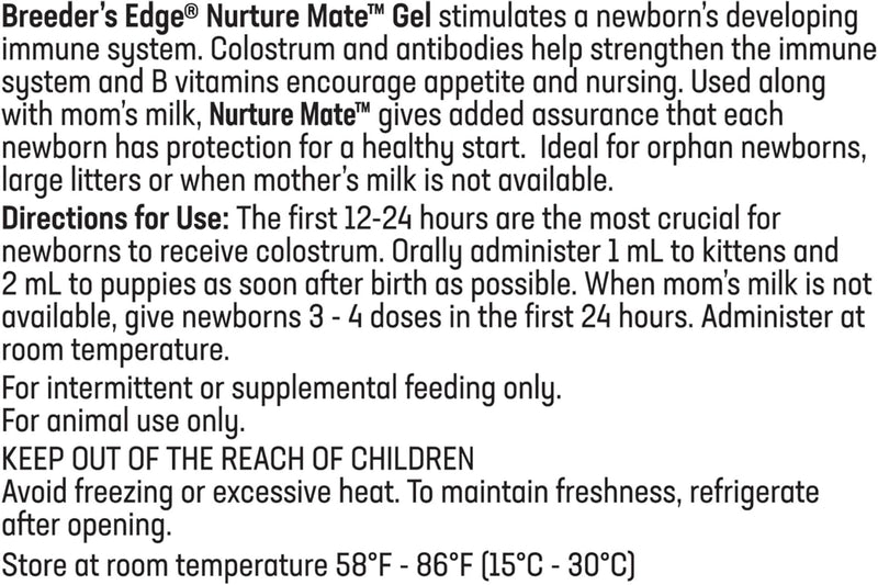 revival-animal-health-breeders-edge-nurture-mate---colostrum-supplement-for-puppies-kittens-dogs-cats---30-ml-paste-2