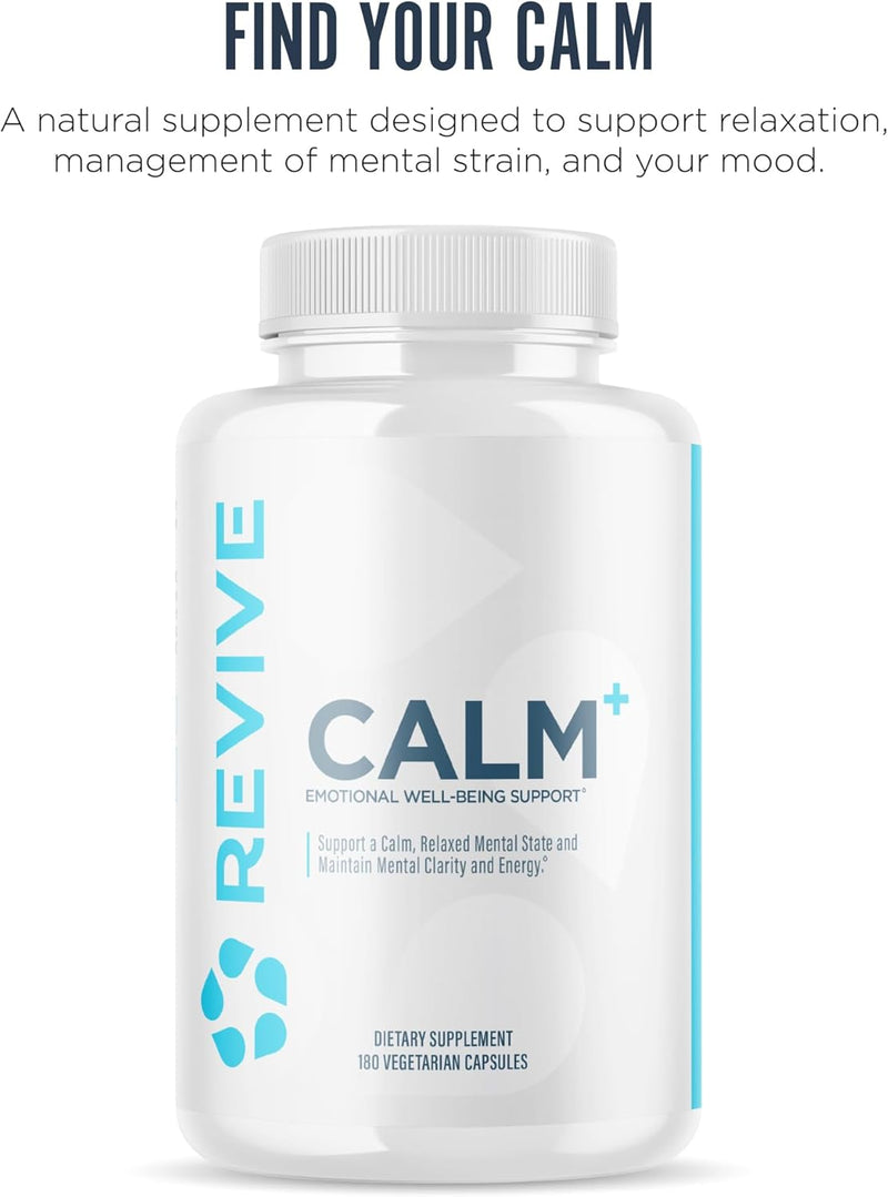 revive-md-calm-emotional-well-being-support-supplement---stress-management-for-men-women---mood-enhancement-supplement-promotes-relaxation-with-l-theanine-gaba-5-htp---180-capsules-2