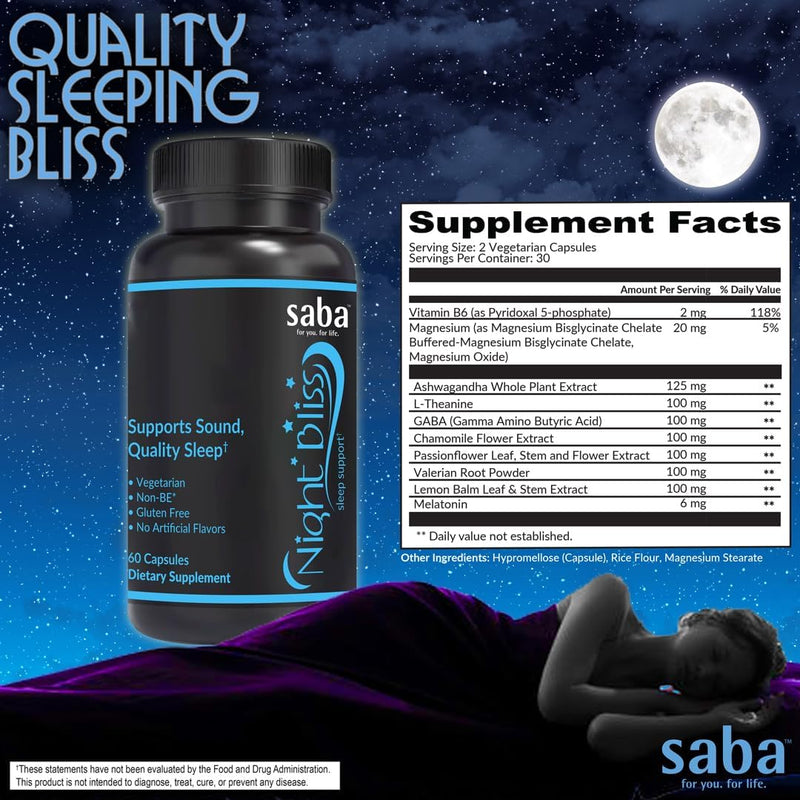 saba-night-bliss-natural-sleep-aid-non-habit-forming-sleep-supplement-for-longer-sleep-stress-relief-wmagnesium-melatonin-gaba-chamomile-valerian-60-vegan-capsules-30-day-supply-2