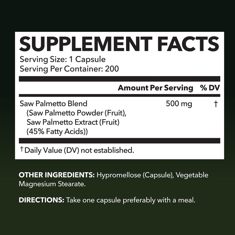 saw-palmetto-for-men-prostate-health-supplement-to-promote-urinary-tract-function---500mg-per-serving---200-count---dht-blocker-hair-vitamin---vegan-non-gmo-capsules-over-6-month-supply-2