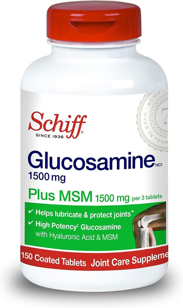 schiff-glucosamine-1500mg-plus-msm-and-hyaluronic-acid-150-tablets---joint-supplement-pack-of-2-1