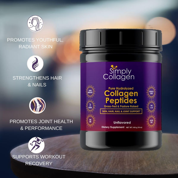 simply-collagen-hydrolyzed-collagen-peptides---enhances-strengthens-hair-skin-nails-bones-joints---grass-fed-type-i-iii---41-servings-per-container-1