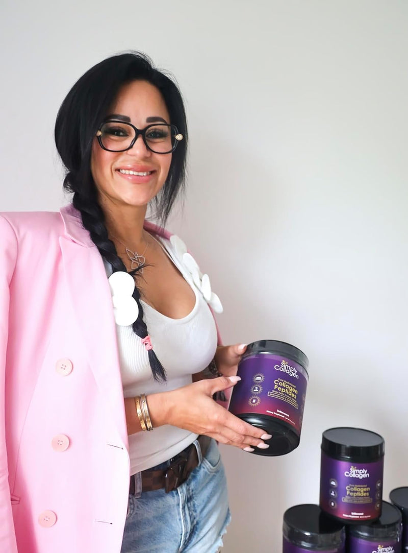 simply-collagen-hydrolyzed-collagen-peptides---enhances-strengthens-hair-skin-nails-bones-joints---grass-fed-type-i-iii---41-servings-per-container-3