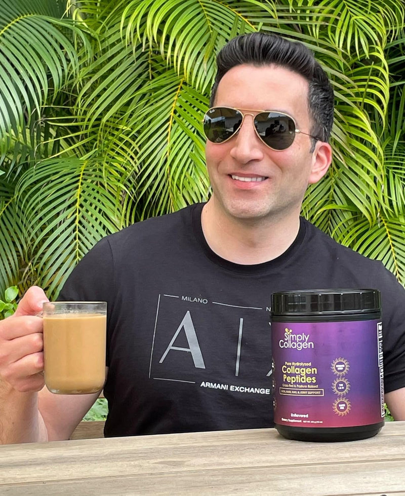 simply-collagen-hydrolyzed-collagen-peptides---enhances-strengthens-hair-skin-nails-bones-joints---grass-fed-type-i-iii---41-servings-per-container-4