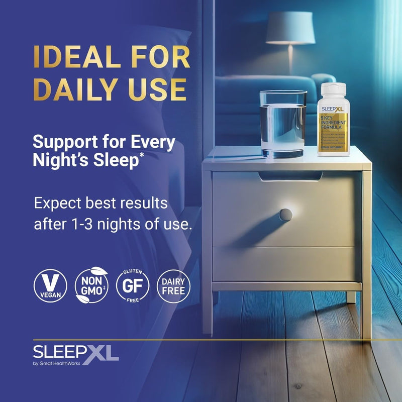 sleepxl-sleep-supplement-non-habit-forming-formula---fall-asleep-faster-sleep-longer---5-key-ingredients-include-melatonin-l-theanine-chamomile-magnesium-vitamin-b6-60-capsules-30-servings-4