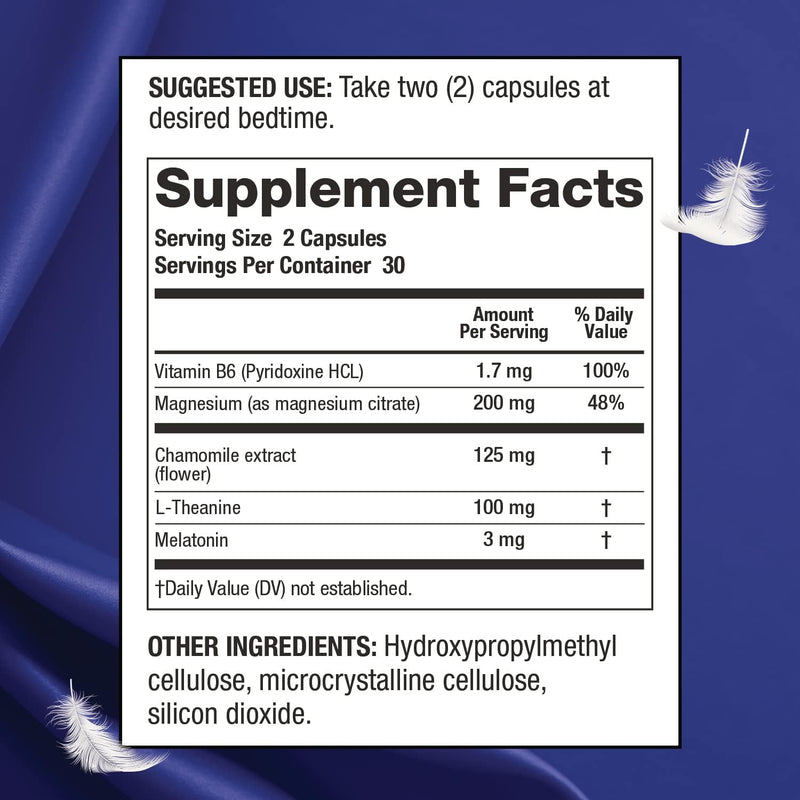 sleepxl-sleep-supplement-non-habit-forming-formula---fall-asleep-faster-sleep-longer---5-key-ingredients-include-melatonin-l-theanine-chamomile-magnesium-vitamin-b6-60-capsules-30-servings-5