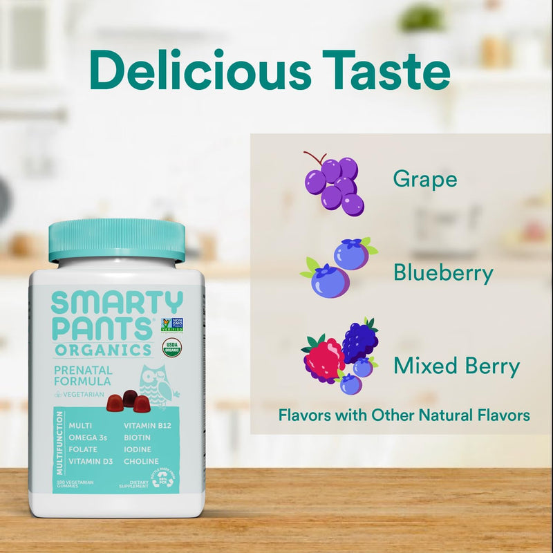 smartypants-organic-prenatal-vitamins-for-women-multivitamin-gummies-biotin-methylfolate-omega-3-ala-vitamin-d3-c-vitamin-b12-b6-a-k2-zinc-choline-vegetarian-180-count-45-day-supply-5