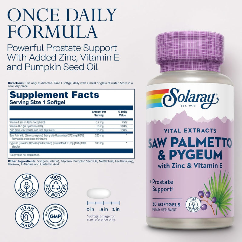 solaray-saw-palmetto-and-pygeum---saw-palmetto-for-men-wpygeum-bark-zinc-vitamin-e-pumpkin-seed-oil---prostate-supplements-for-men-wbeta-sitosterol---60-day-guarantee---30-servings-30-softgels-3