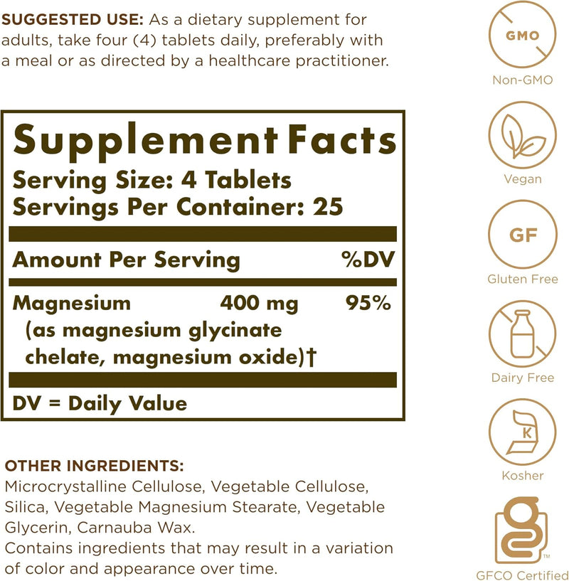 solgar-chelated-magnesium---100-tablets---supports-nerve-muscle-function---non-gmo-vegan-gluten-free-dairy-free-kosher---25-servings-2