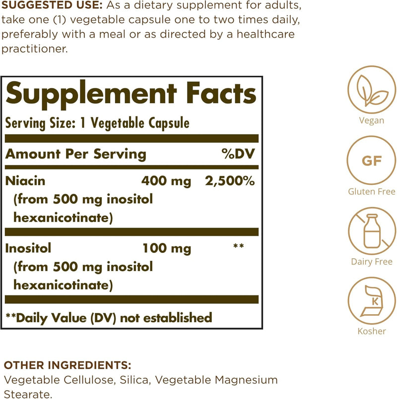 solgar-no-flush-niacin-500-mg---100-vegetable-capsules---supports-energy-metabolism-nervous-system---vegan-gluten-dairy-free-kosher---100-servings-2