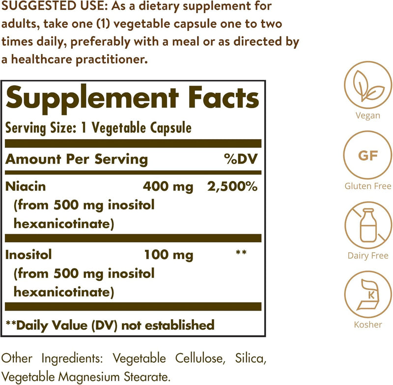 solgar-no-flush-niacin-500-mg-250-vegetable-capsules---cardiovascular-support---supports-energy-metabolism---no-flush-delivery---vegan-gluten-free-dairy-free-kosher---250-servings-2