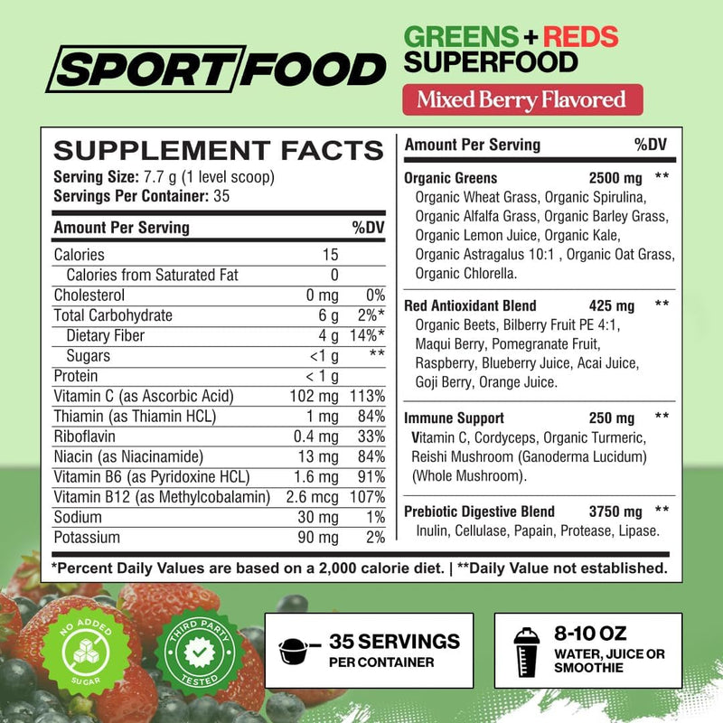 sportfood-organic-greens-reds-superfood-powder-mixed-berry-flavor-25-super-fruits-veggies-beets-prebiotics-energizing-antioxidant-rich-keto-friendly-smoothie-mix-35-servings-2