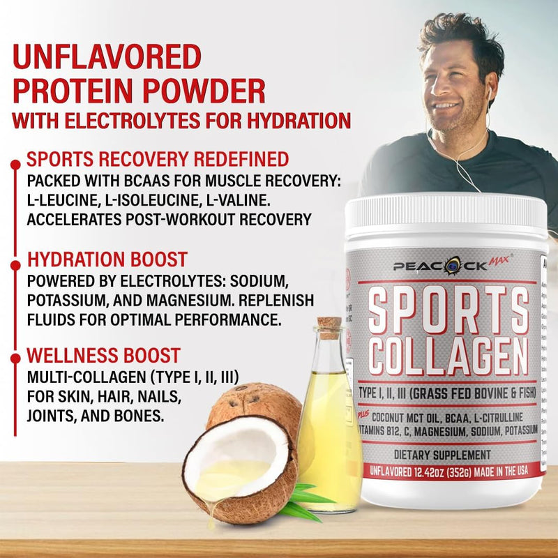 sports-collagen-powder-1242-oz---grass-fed-bovine-wild-fish-hydrolyzed-type-i-ii-iii-multi-collagen-peptides-unflavored-protein-powder-with-bcaa-magnesium-electrolytes-2