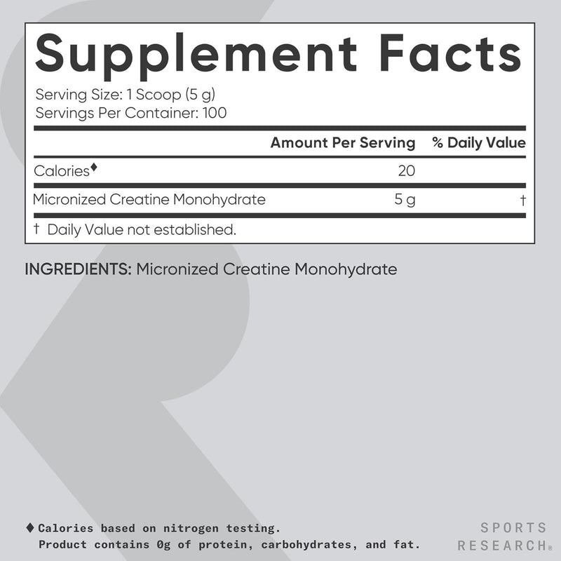 sports-research-creatine-monohydrate---gain-lean-muscle-improve-performance-and-strength-and-support-workout-recovery---5-g-micronized-creatine---11lbs-5
