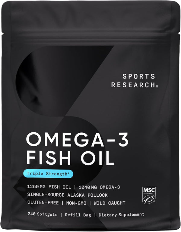 sports-research-triple-strength-omega-3-fish-oil---burpless-fish-oil-supplement-wepa-dha-fatty-acids-from-wild-alaskan-pollock---heart-brain-immune-support-for-men-women---1250-mg-240-ct-1