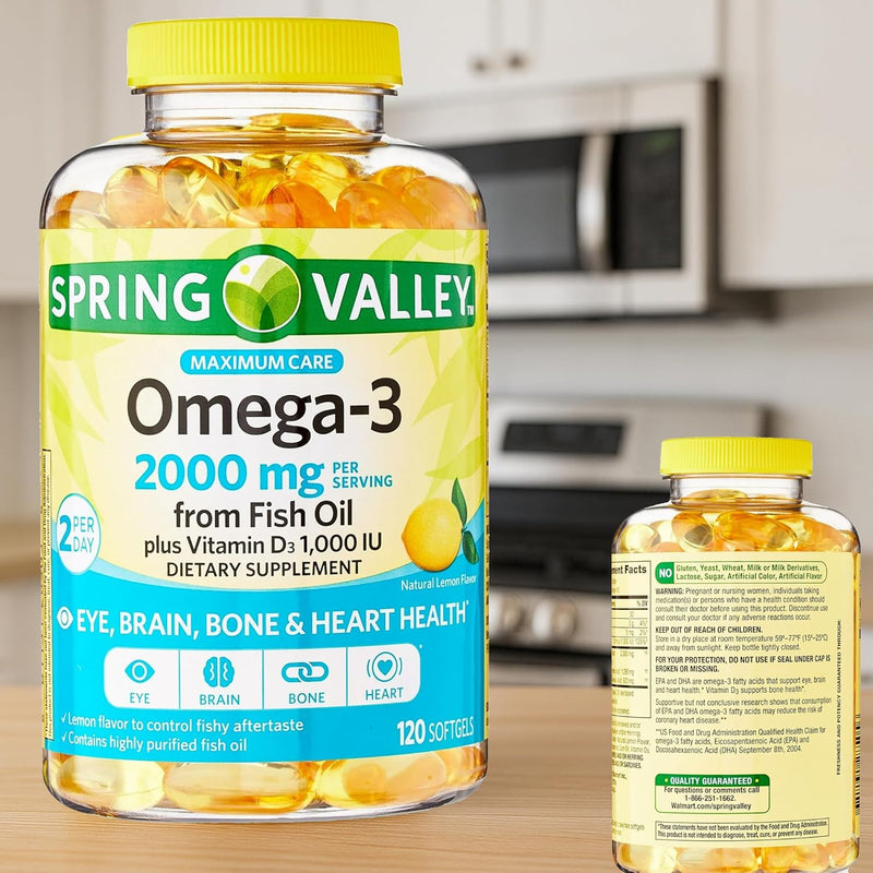 spring-valley-omega-3-from-fish-oil-2000-mg-for-eye-brain-bone-heart-health-dietary-supplement-softgels-120-count-bundle-with-lualls-45-diabetes-decoded-5