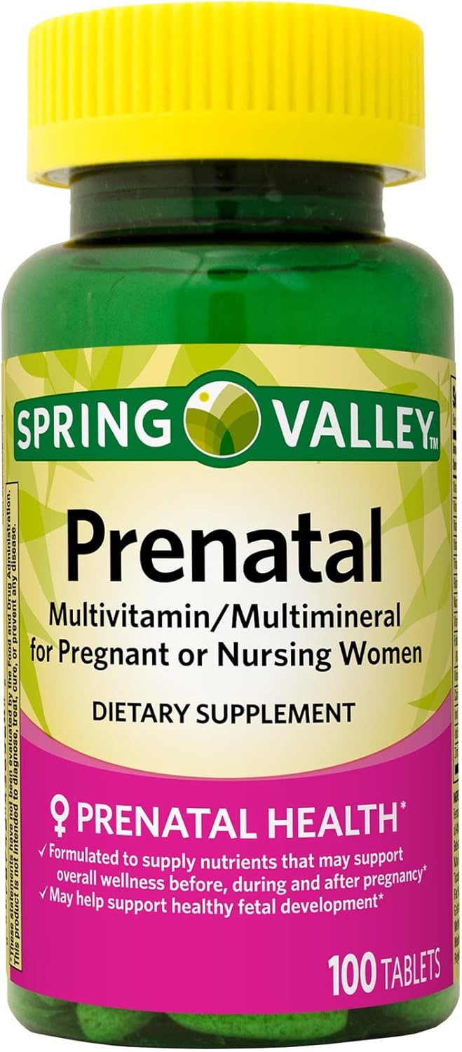 spring-valley-prenatal-multivitamin-100-tablets-prenatal-vitamins-for-women-pregnancy-must-haves-folate-supplement-bundle-with-lualls-45-diabetes-decoded-3