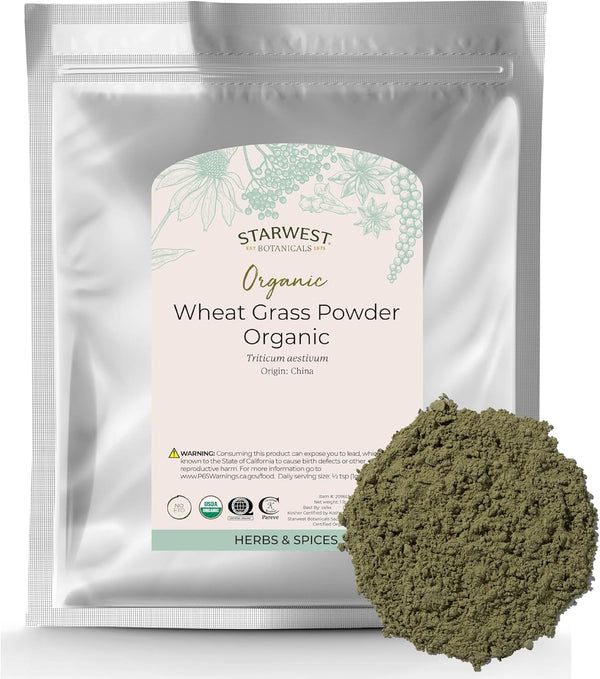 starwest-botanicals-organic-wheat-grass-powder---natural-superfood-for-tea-juice-water-pure-wheatgrass-source-of-nutrients-certified-kosher-non-gmo---bulk-1-lb-bag-1