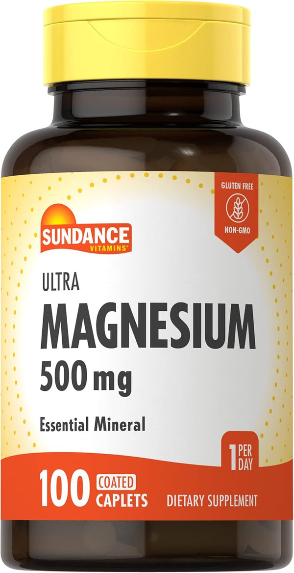 sundance-magnesium-supplement-500mg-oxide-100-coated-caplets-vegetarian-non-gmo-and-gluten-free-1