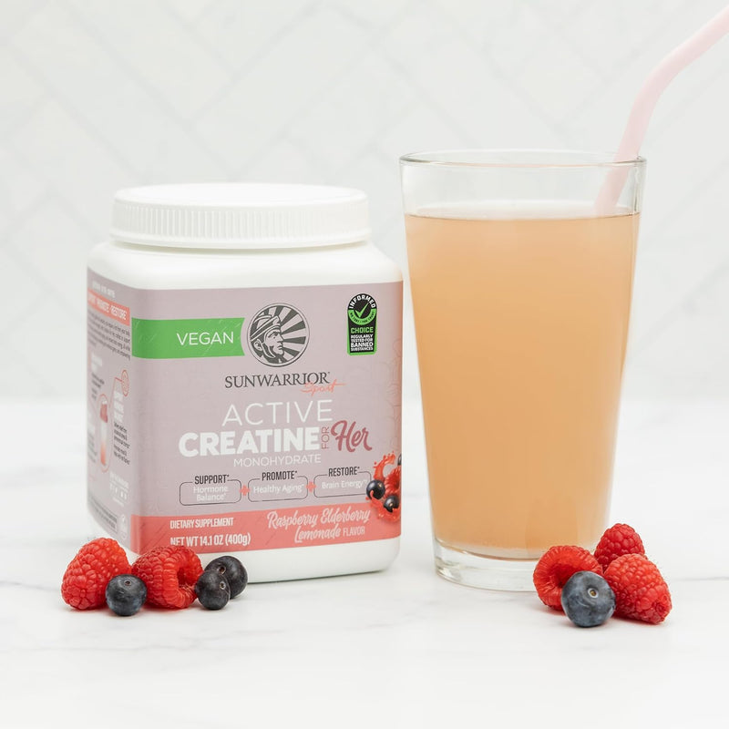 sunwarrior-creatine-for-women-monohydrate-powder-micronized-pre-workout-recovery-supplement-support-muscle-building-strength-training-cognition-vegan-and-easily-mixes-50-servings-raspberry-lemonade-6