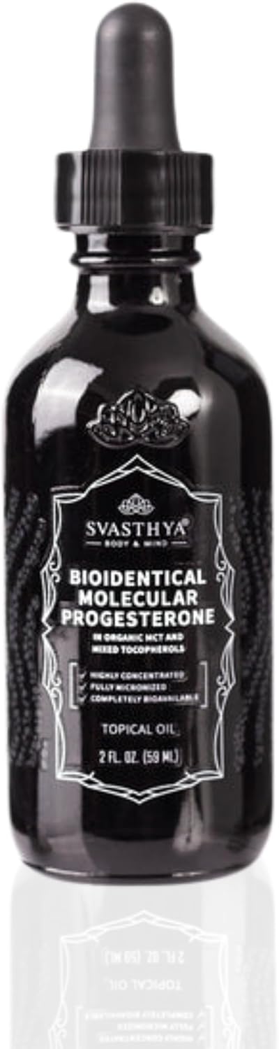svasthya-body-mind-molecular-progesterone-liquid---hormonal-balancing-oil-menopause-relief-all-natural-derived-from-mexican-yam---55-progesterone-for-women-vitamin-e-oil---2-fl-oz-1