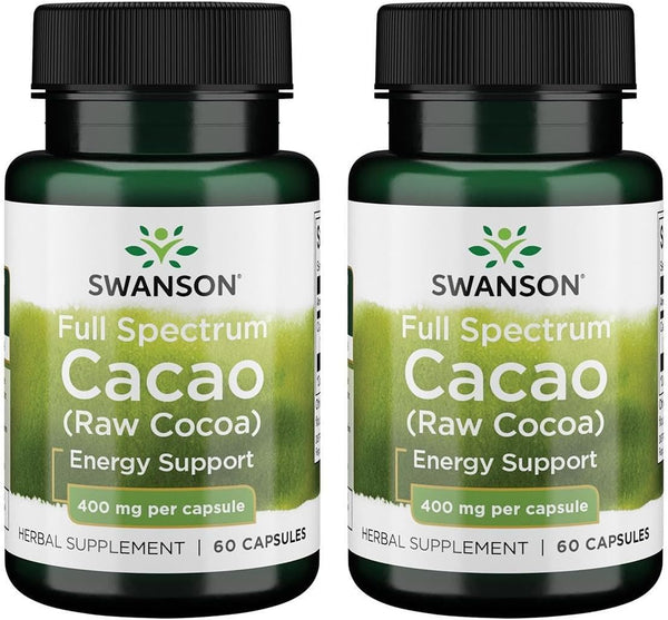 swanson-full-spectrum-cacao-raw-cocoa---herbal-supplement-promoting-mild-energy-support---traditional-whole-fruit-formula---60-capsules-400mg-each-2-pack-1