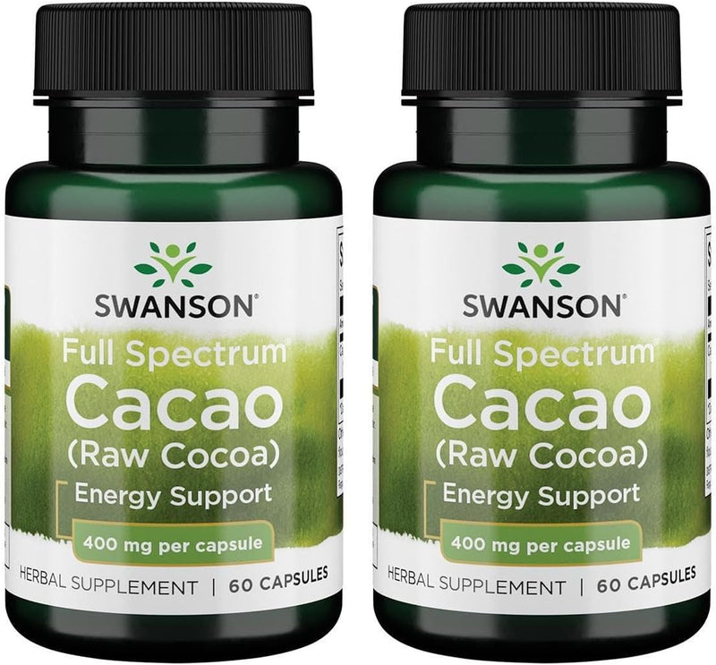 swanson-full-spectrum-cacao-raw-cocoa---herbal-supplement-promoting-mild-energy-support---traditional-whole-fruit-formula---60-capsules-400mg-each-2-pack-1