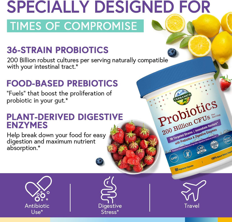 terranics-daily-probiotics-for-men-women-200-billion-36-strains-immediate-restore-probiotics-with-prebiotics-enzymes-healthy-regularity-delayed-release-shelf-stable-60-veggie-caps-2