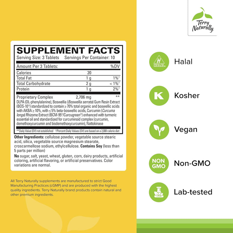 terry-naturally-curamin-extra-strength---curcumin-boswellia-supplement-for-healthy-circulation-support---turmeric-supplement-to-support-joints-muscle-health-endorphin-production---30-tablets-2
