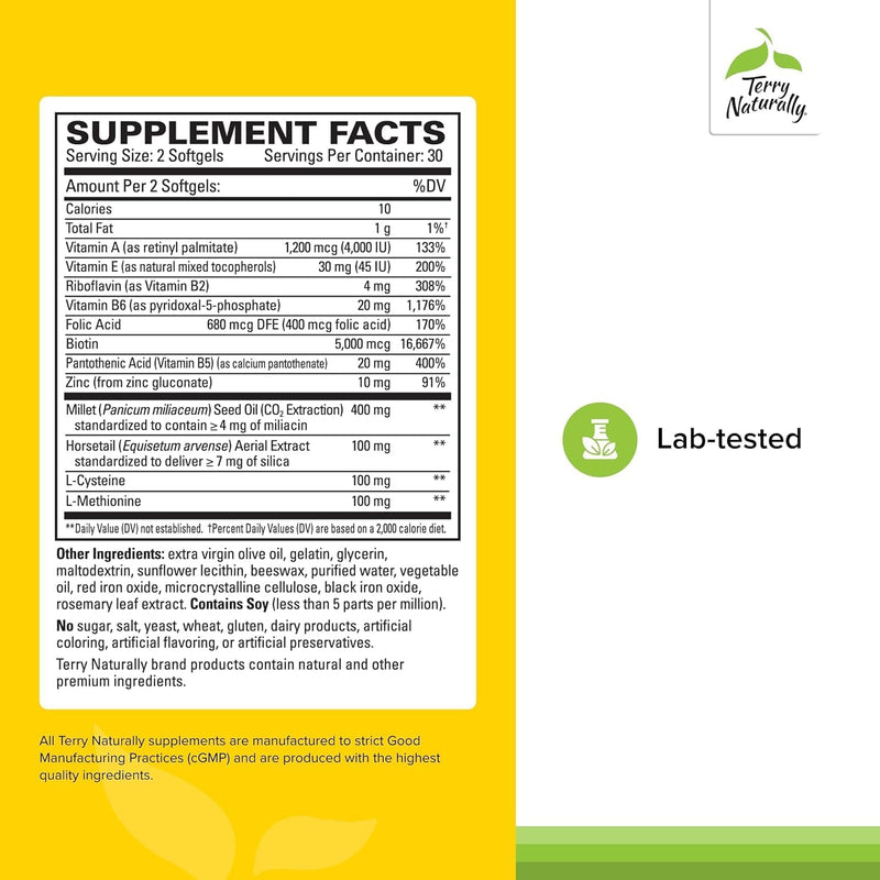 terry-naturally-hair-renew-formula---healthy-hair-growth-supplement-with-biotin-b-vitamins-zinc---millet-seed-oil-for-keratin-production-support-stronger-more-radiant-strands---60-softgels-2