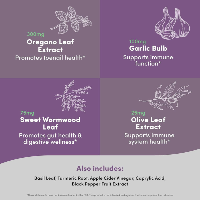 toenail-peak---healthy-nail-support-supplement---promotes-gut-health-immune-function---with-olive-leaf-extract-sweet-wormwood-oregano-garlic-more---vegan-gluten-free---60-capsules-4