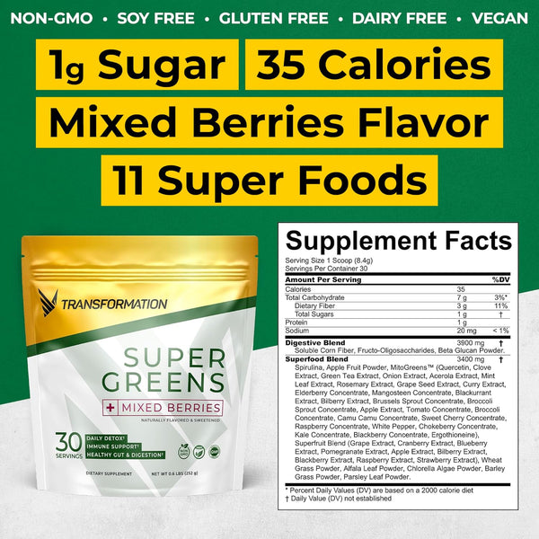 transformation-super-greens-superfood-green-juice-powder---immune-energy-support-natural-ingredients-detoxifying-alkalizing-minerals---spirulina-chlorella-wheatgrass-spinach-alfalfa-1