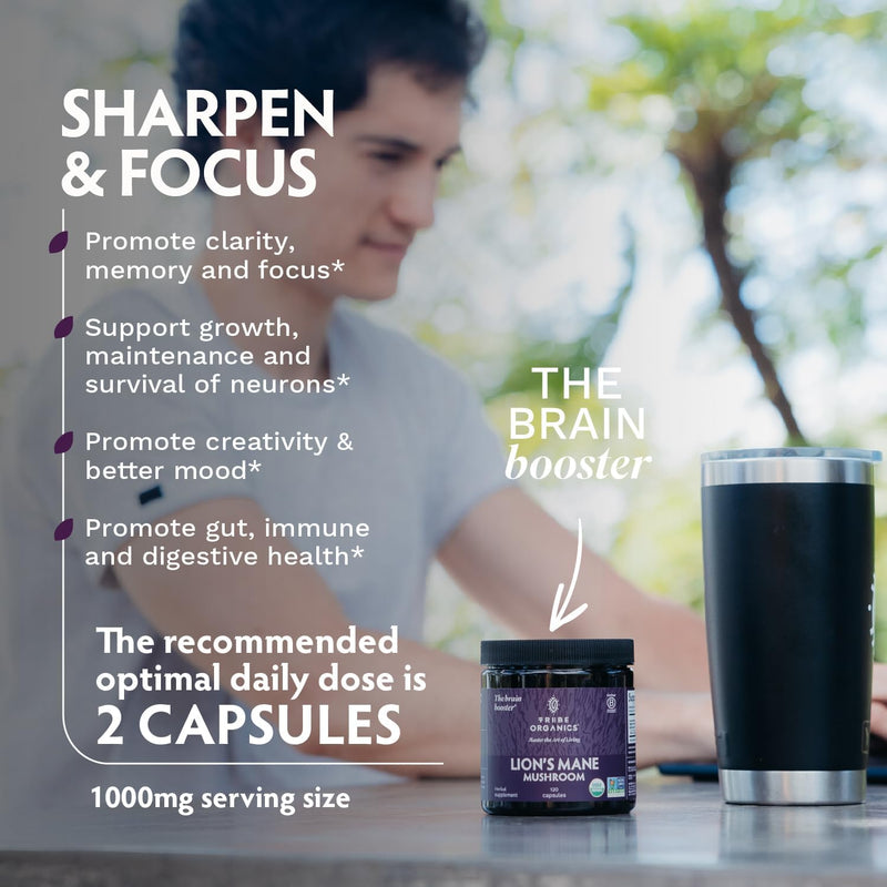 tribe-organics-lions-mane-supplement-1800mg-mushroom-extract-powder---immune-system-booster-brain-nootropic-for-focus-and-memory-mental-clarity-natural-energy-and-immunity---120-vegan-capsules-4