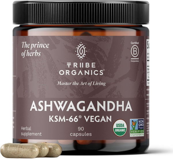 tribe-organics-vegan-ashwagandha-ksm-66-pure-organic-root-powder-extract-ayurvedic-supplement---focus-mood-support-increase-energy-strength-600mg-of-natural-ksm66-for-superior-absorption---90-capsules-1