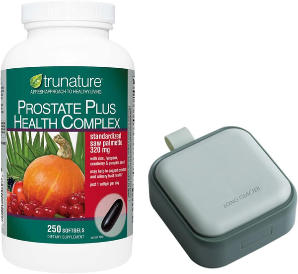 trunature-prostate-plus-health-complex-250-softgels-bundle-pill-oragnizer-small-cute-pill-container-for-medicine-vitamins-green-1