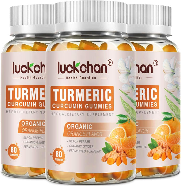 turmeric-curcumin-gummies-with-ginger-black-pepper-herbal-supplement-160-count-for-adults-and-kids-2400mg---tumeric-gummy-supplements-vegan-organic-gelatin-free-3-pack-1