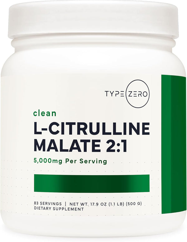 type-zero-clean-l-citrulline-malate-21-powder-drink-mix-500g-unflavored-83-servings---keto-friendly-gluten-free-non-gmo-1
