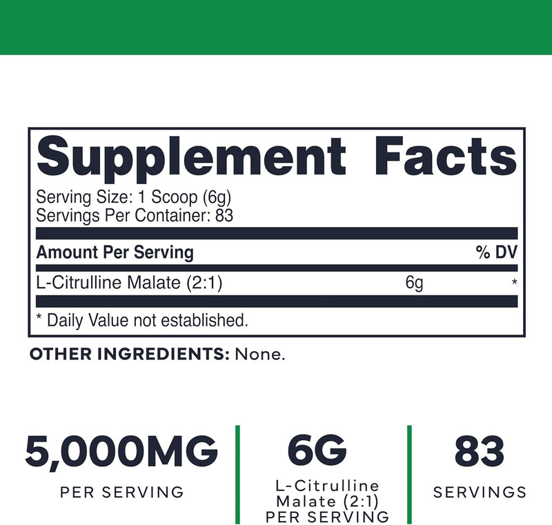 type-zero-clean-l-citrulline-malate-21-powder-drink-mix-500g-unflavored-83-servings---keto-friendly-gluten-free-non-gmo-2