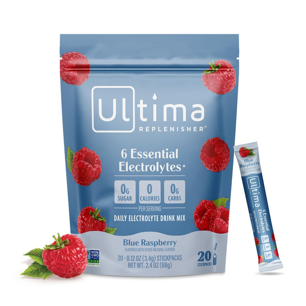 ultima-replenisher-daily-electrolyte-powder-drink-mix-sugar-free-blue-raspberry-20-stickpacks-hydration-packets-with-6-electrolytes-and-trace-minerals-keto-friendly-vegan-non-gmo-1