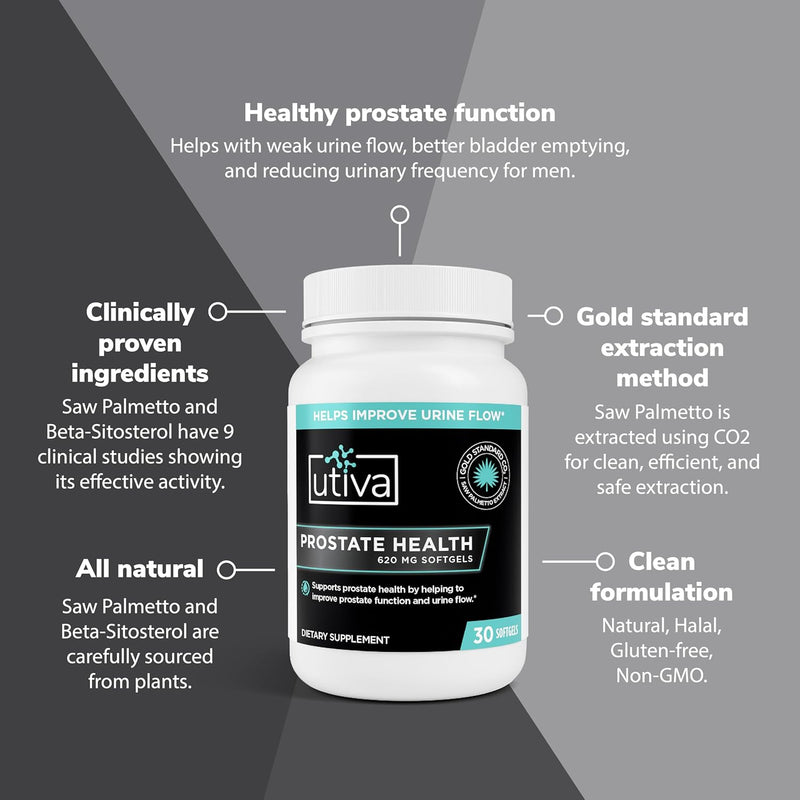 utiva-prostate-health---natural-formula-for-healthy-function-and-urine-flow---prostate-supplement-for-men---beta-sitosterol-and-saw-palmetto-for-men---30-softgels-3