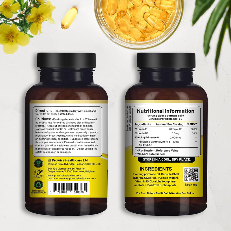 vegan-evening-primrose-oil-2000mg-with-vitamin-e-b6-60-vegan-softgels-pure-cold-pressed-i-180mg-gla-per-capsule-i-womens-health-i-premium-quality-i-by-prowise-healthcare-2