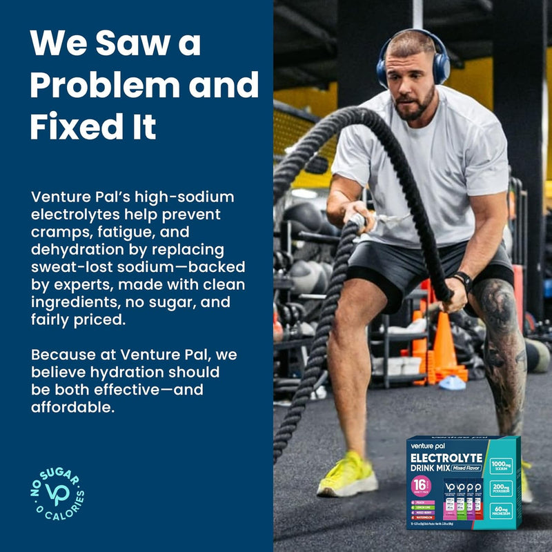 venture-pal-high-sodium-sugar-free-electrolyte-powder-packets---hydration-packets-with-sodium-potassium-magnesium-zero-calories-vegan-keto-and-paleo-friendly-16-sticks-2