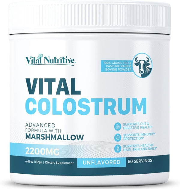 vital-colostrum-powder-for-gut-and-immune-support-high-igg-content-grass-fed-bovine-source-organic-colostrumunflavored-powder-non-gmogluten-free-made-in-usa---60-servings-1