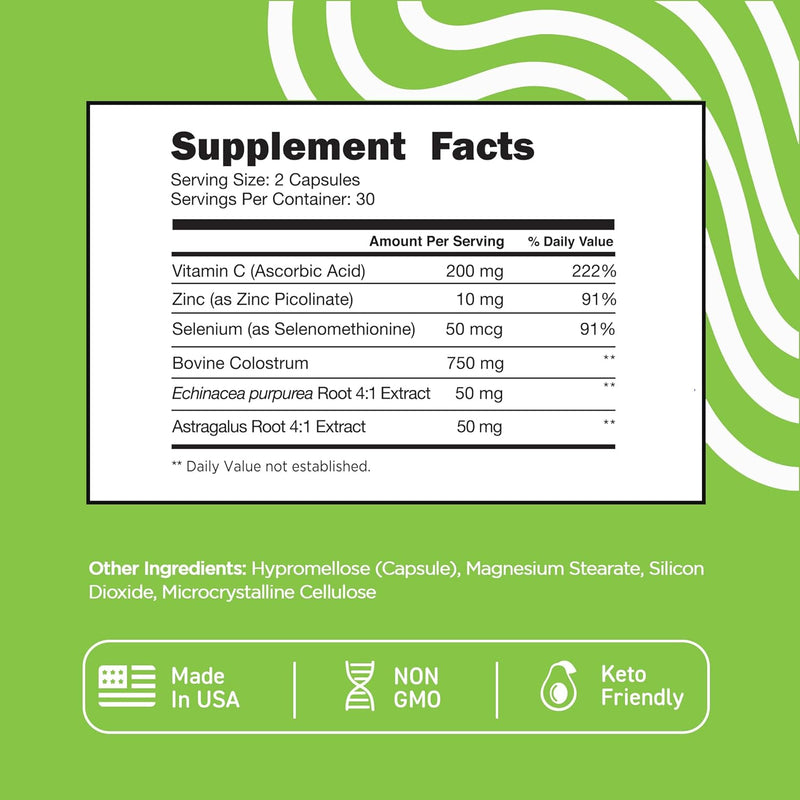 vital-vitamins-colostrum-supplement---vitamin-c-zinc-selenium---from-first-milking---standardized-to-contain-10-igg-immunoglobulins---grass-fed-american-cows---60-capsules-4